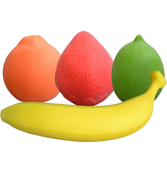 Ensemble de 4 Stress Ball lestée renforçateur forme fruits