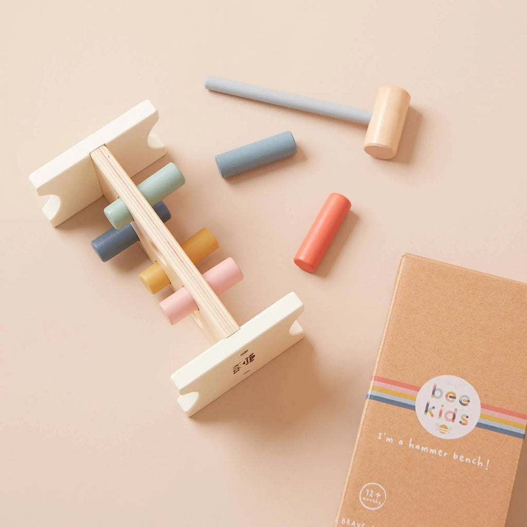 Banc à marteaux en bois Just Bee pour enfants Just Bee Kids