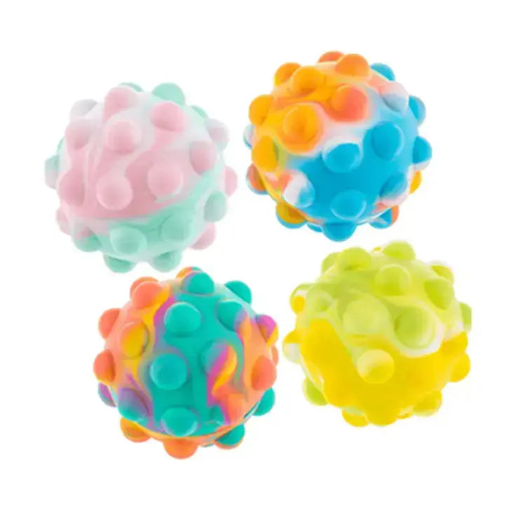 Fidget Balle Pop arc-en-ciel 7 cm Out of the blue KG