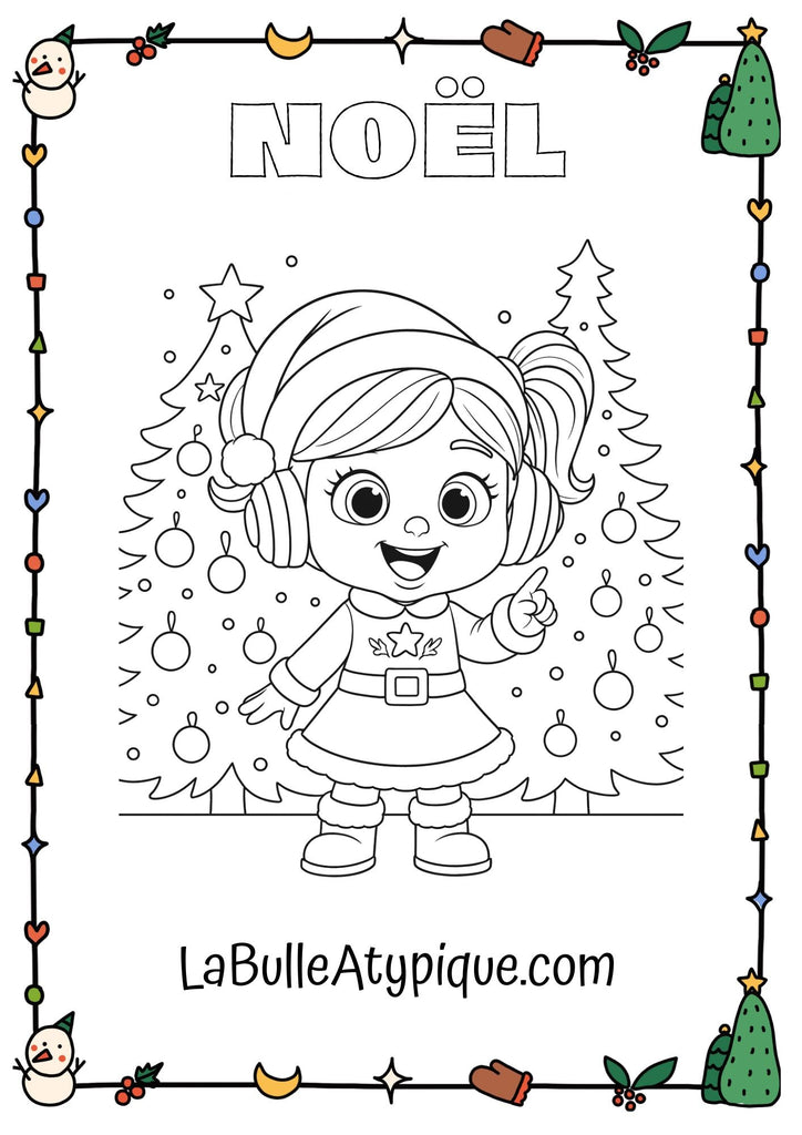 Bulla Coloriage Gratuit Téléchargement PDF – Spécial Noël La bulle atypique
