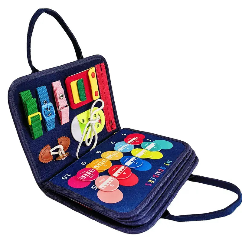 Carnet éducatif en feutre pour enfants, mode Montessori sensoriel (paquet de 10): 1 ensemble (styles à mélanger et assortir) VIGOR