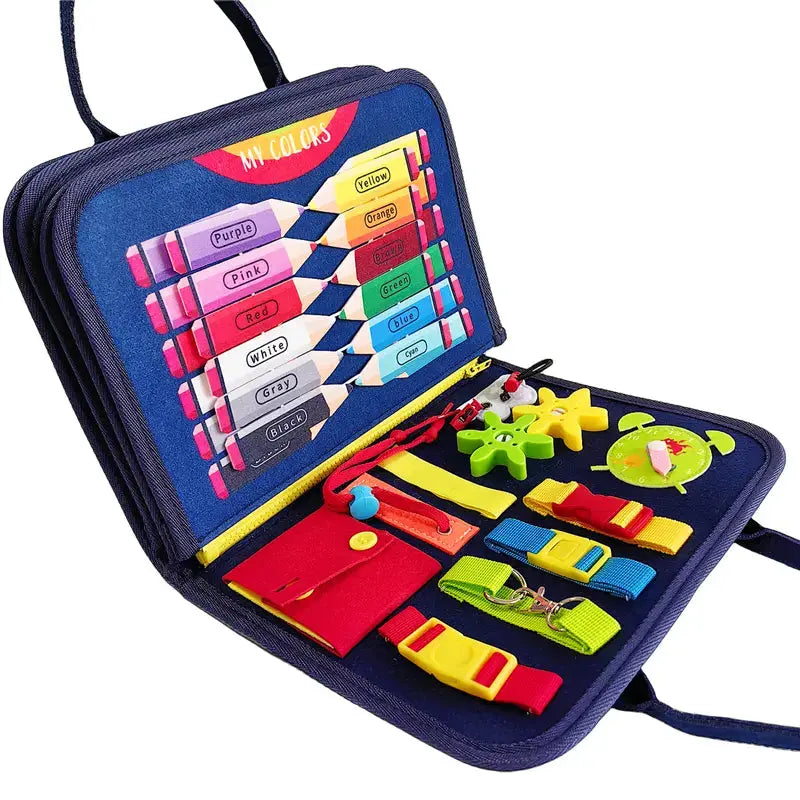 Carnet éducatif en feutre pour enfants, mode Montessori sensoriel (paquet de 10): 1 ensemble (styles à mélanger et assortir) VIGOR