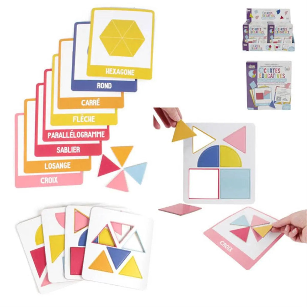 Cartes Educatives J'Apprends Les Formes X10 TSJJ