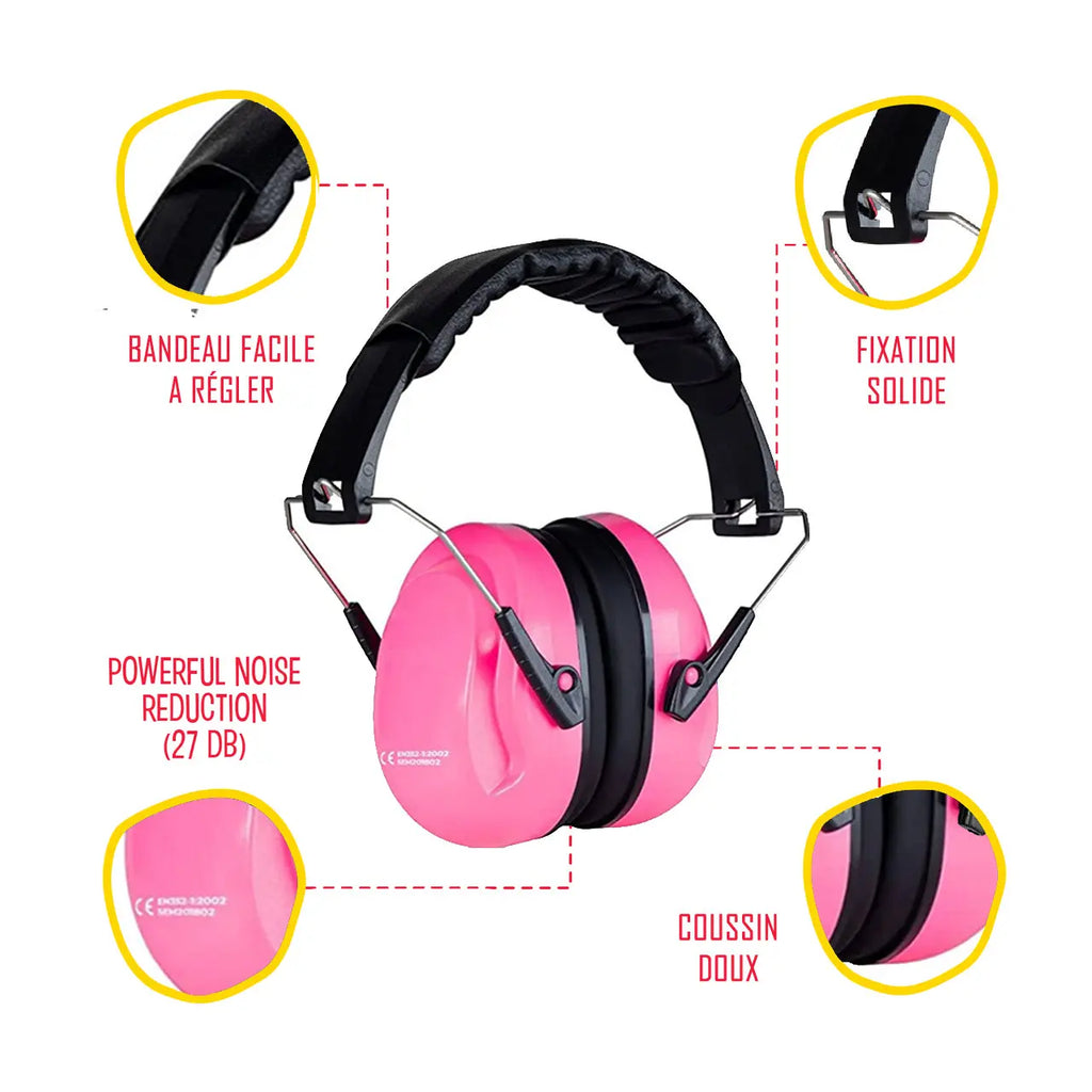Casque antibruit pour enfants - Rose Everyday Educate