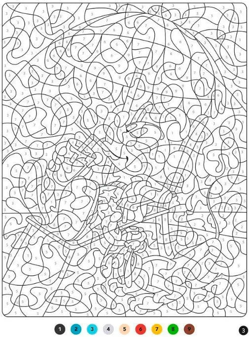 Coloriage Disney - Coloriages mystères la mer La bulle atypique