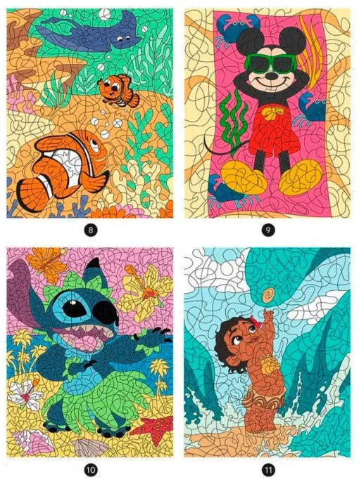 Coloriage Disney - Coloriages mystères la mer La bulle atypique