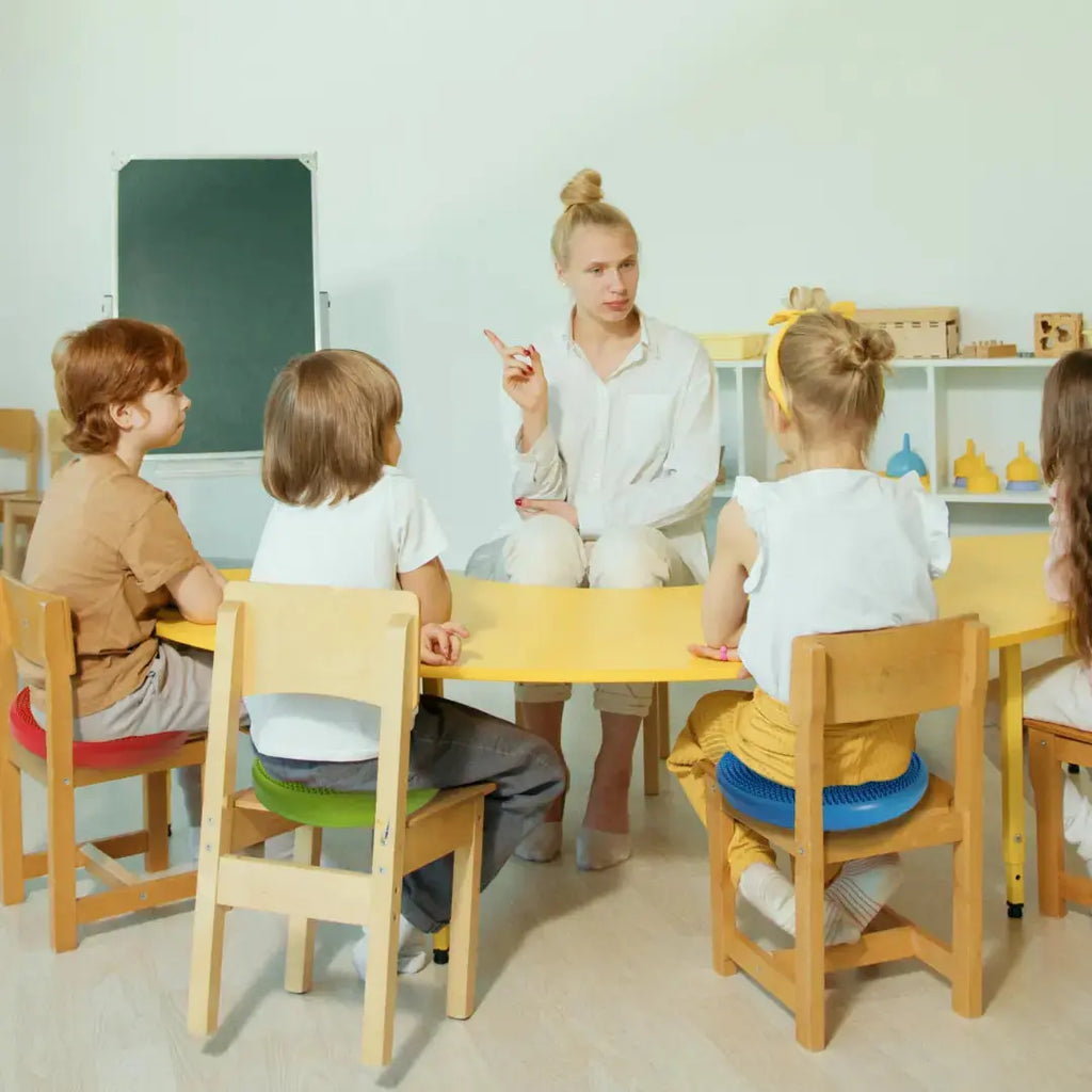 Disque d'équilibre Bintiva Bleu avec gonfleur - 33 cm Bintiva