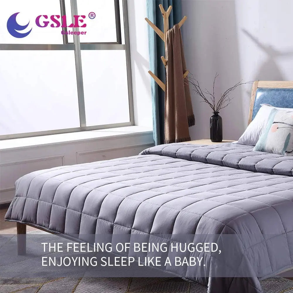 Couverture lestée hypoallergénique en microfibre et perles en verre GSLE 120x180cm Bed Bath Fashions