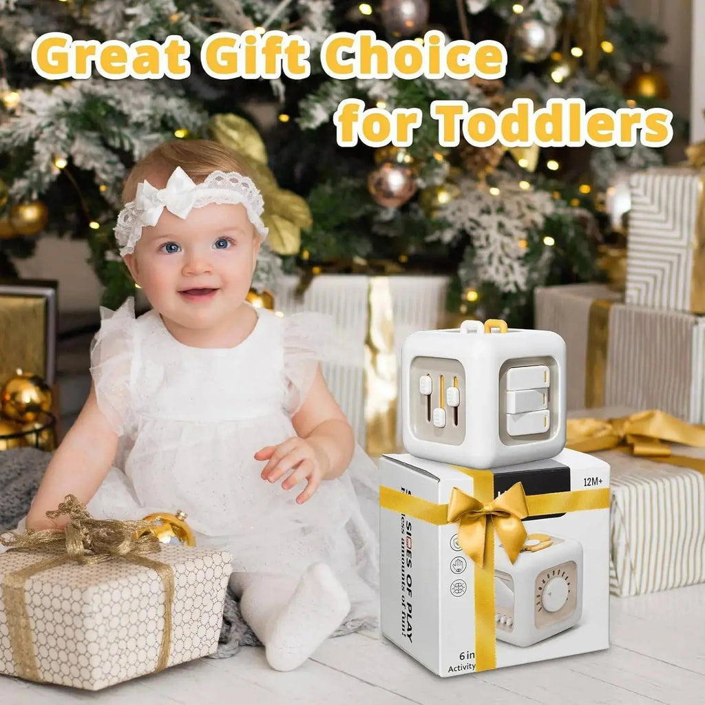 Cube d'activité occupé pour l'apprentissage des compétences motrices fines Montessori: 1 Paquet VIGOR