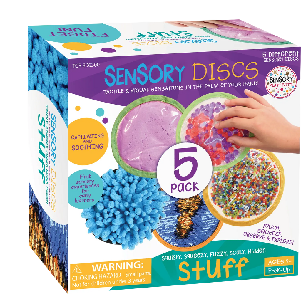 Disques sensoriels Textures Sensory Playtivity - lot de 5 Teacher Created Resources