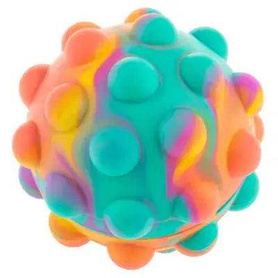 Fidget Balle Pop arc-en-ciel 7 cm Out of the blue KG
