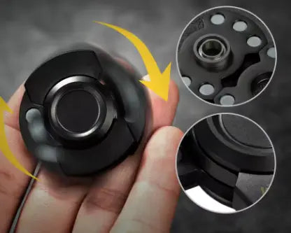 Fidget spinner acier avec aimant La bulle atypique