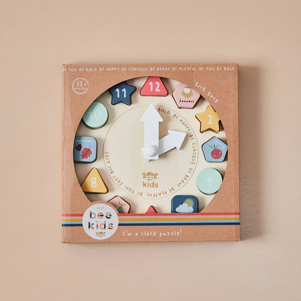 Horloge Montessori puzzle en bois Just Bee pour enfants Just Bee Kids