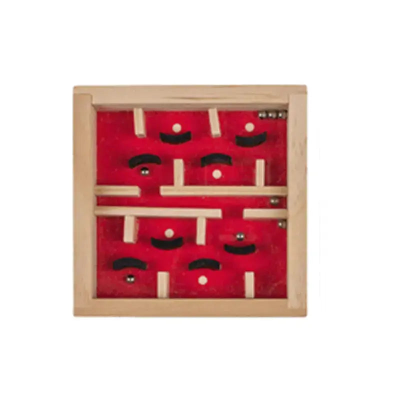 Labyrinthe en bois parcours rouge - Jeu de concentration Out of the blue KG