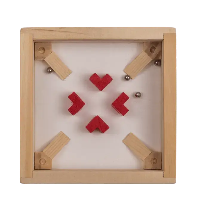 Labyrinthe en bois style croix - Jeu de concentration Out of the blue KG