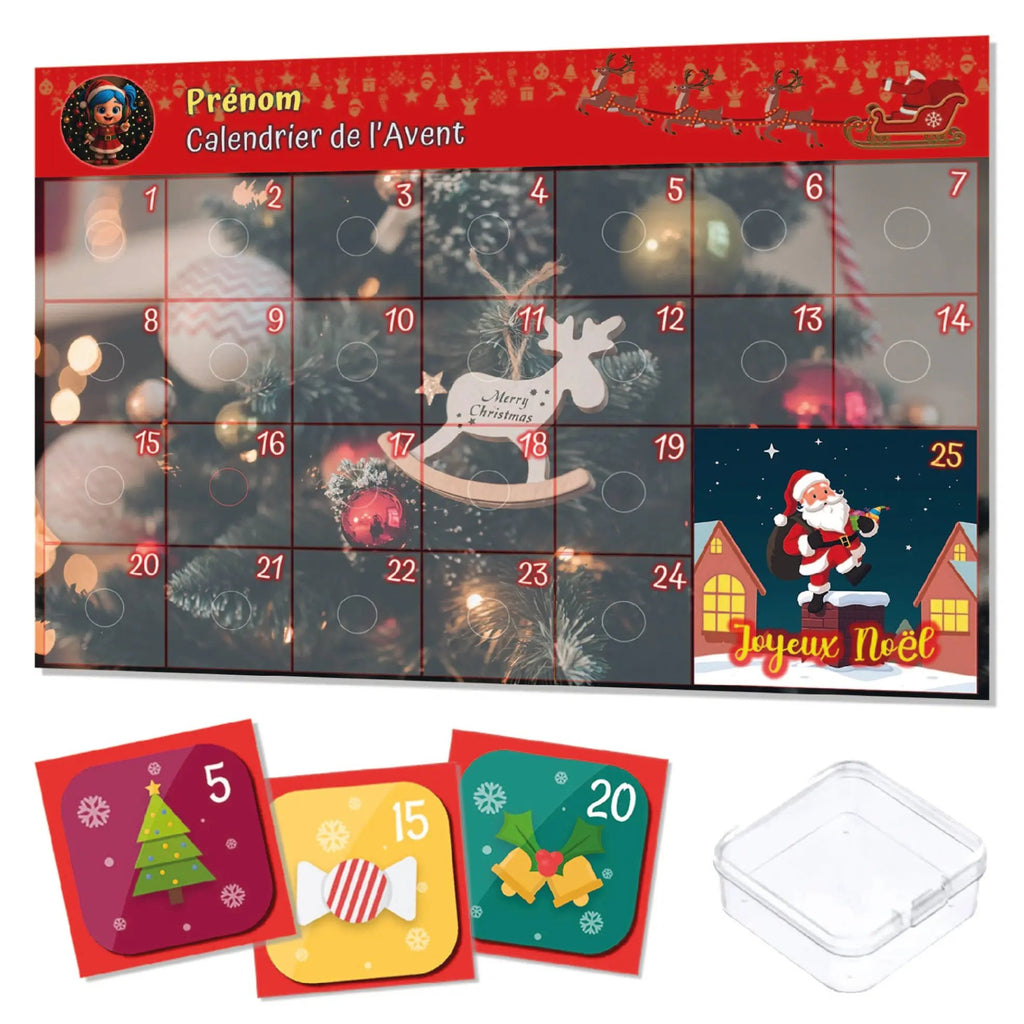 Kit calendrier de l'avent personnalisé La bulle atypique