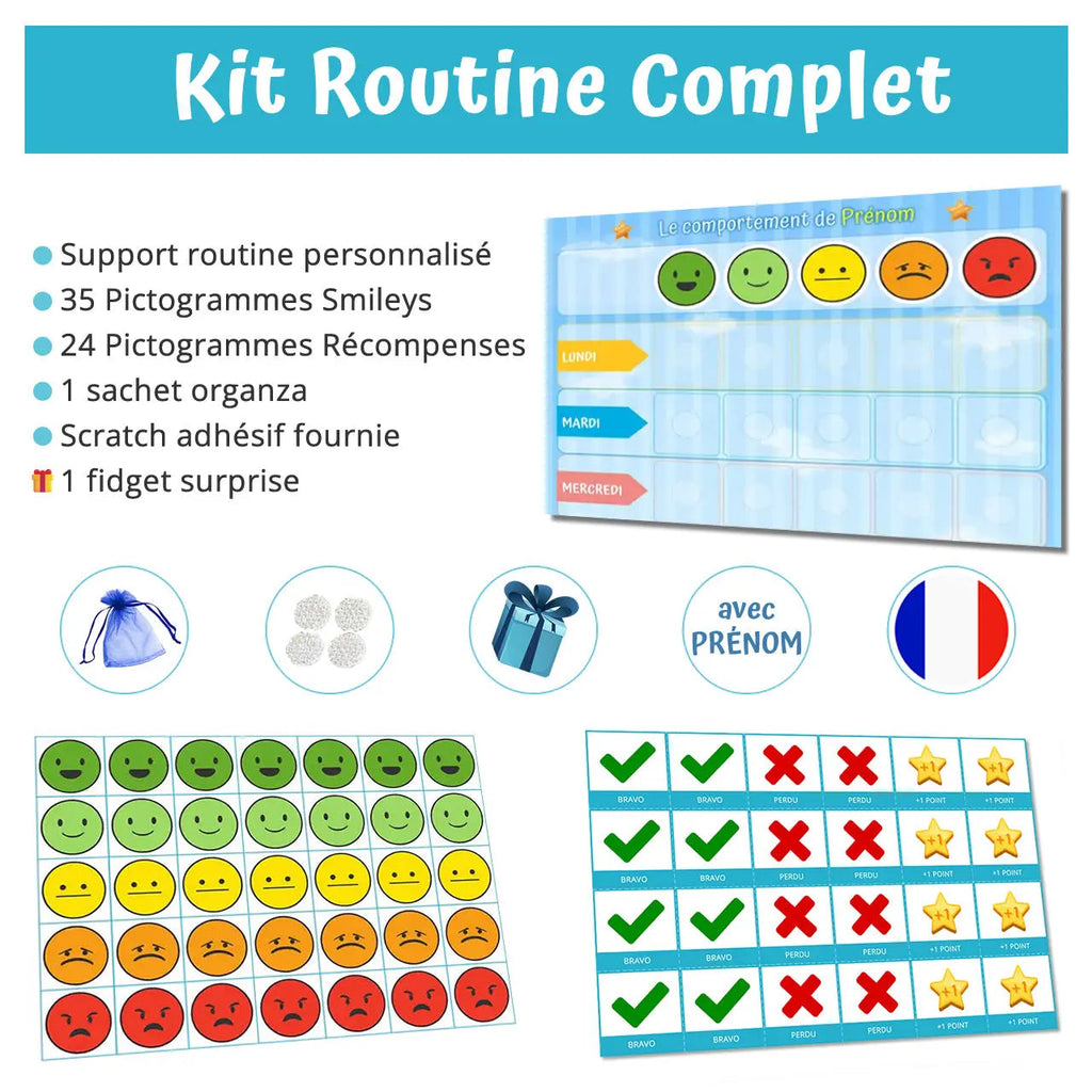 Kit semaine du comportement - 35 pictogrammes - Kit complet personnalisé La bulle atypique