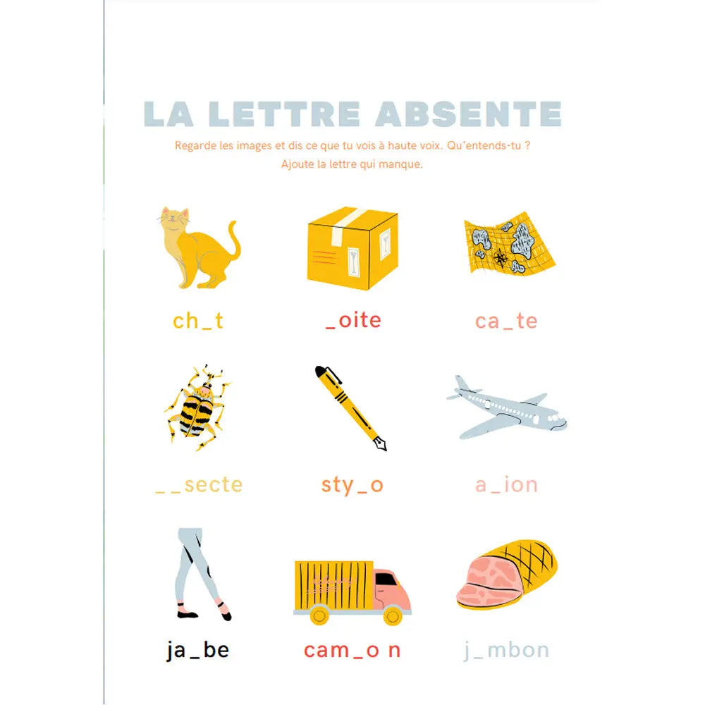 La lettre absente - support plastifié La bulle atypique