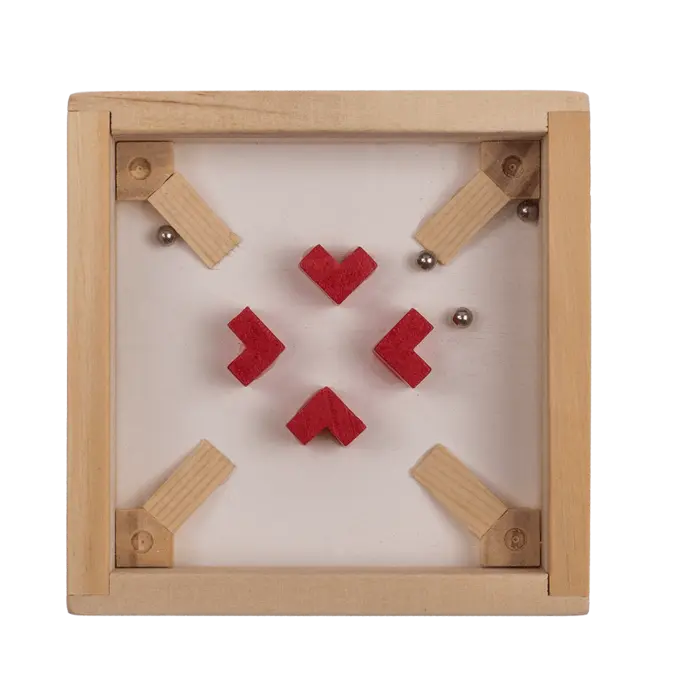 Labyrinthe en bois style croix - Jeu de concentration Out of the blue KG