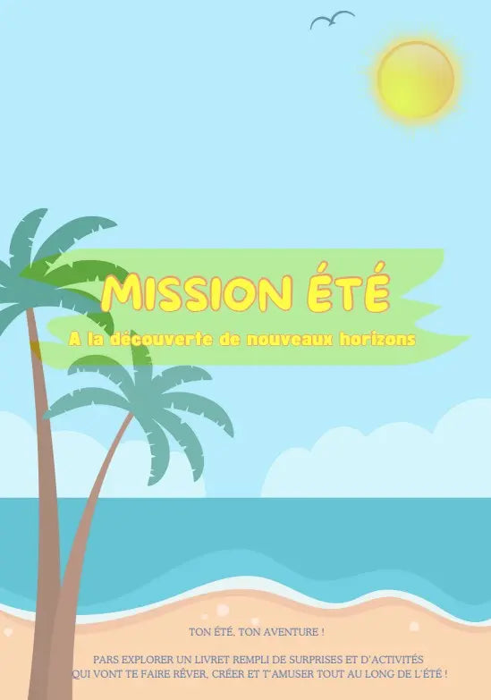 Livret d'activités Mission été - livret plastifié 8 pages La bulle atypique