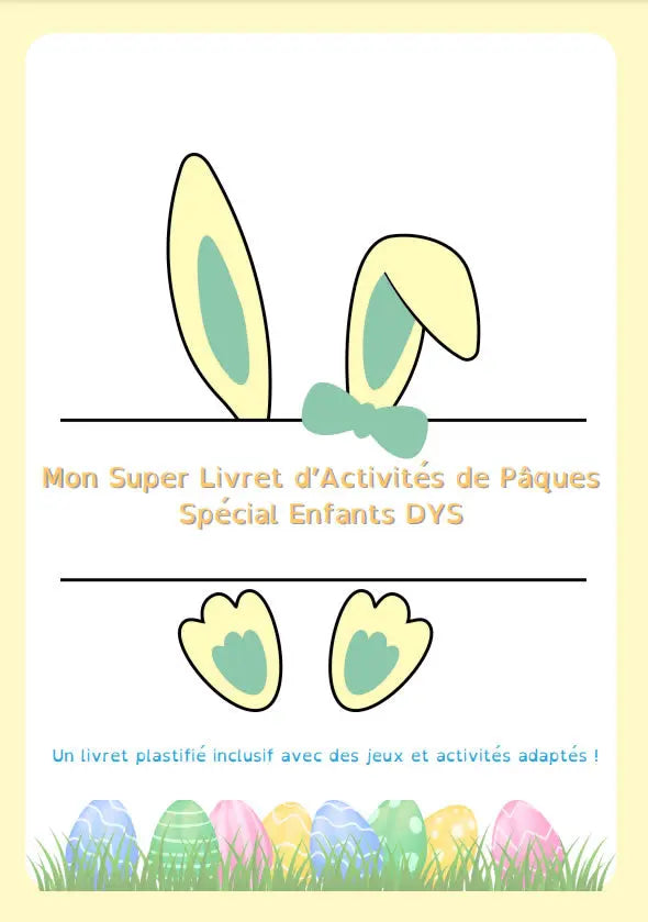 Livret d'activités Œuf de Pâques - livret plastifié 7 pages La bulle atypique