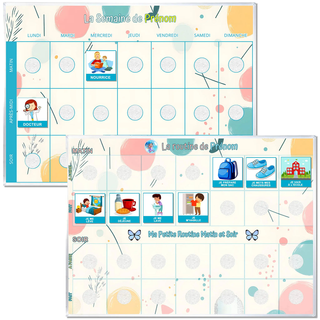 Pictogramme Routine Rangement Pack Routines Je découvre ma semaine Style Ballons - 72 Pictogrammes ...