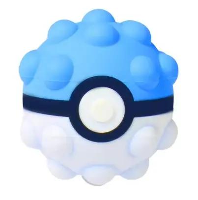 Pokeball bleu jouet fidget pop-it La bulle atypique