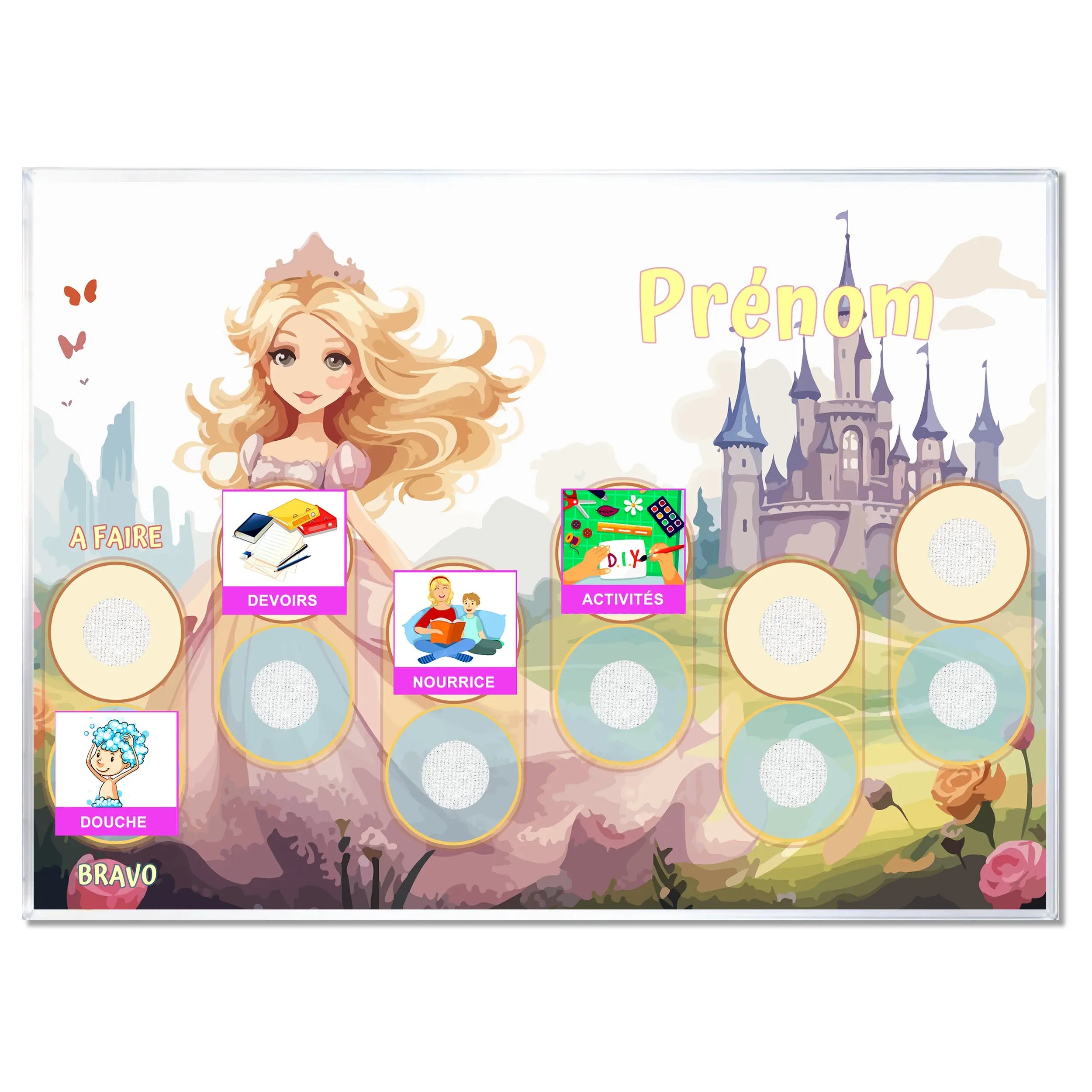 Princesse Routine Tableau Routine Enfant Évènements Semaine Princesse Blond - 36 ...