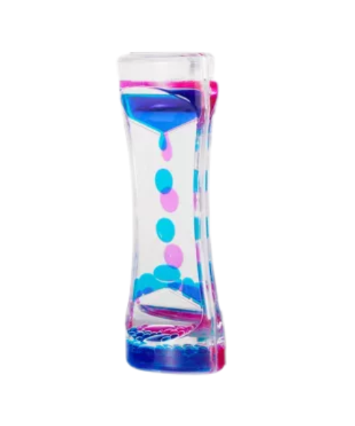 Sablier liquide  à mouvement - bleu et rose Teacher Created Resources