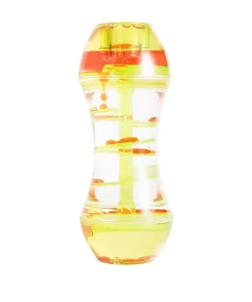 Sablier liquide mouvement en spirale - jaune et orange Twiddlers