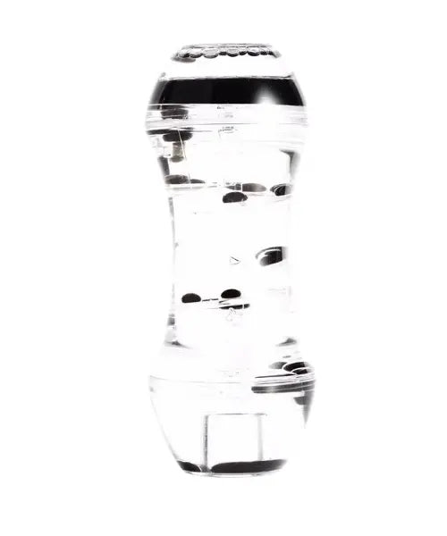 Sablier liquide mouvement en spirale - transparent et noir Twiddlers